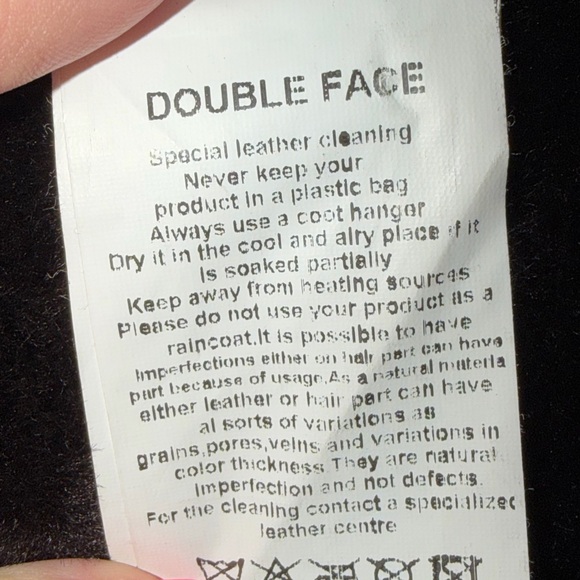 Brown Black Real leather and Real Fur Maxi Coat - Picture 15 of 15